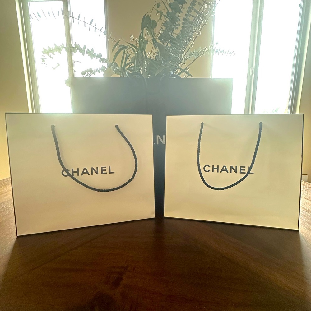 Chanel set of 2 shopping bags